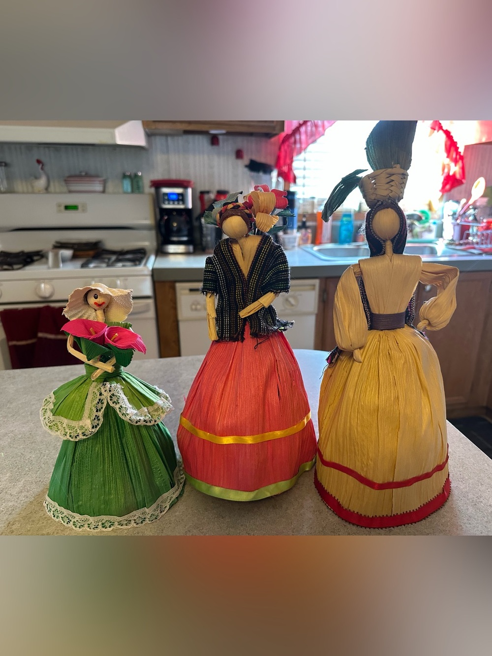 Set of 3 Corn Husk Dolls
